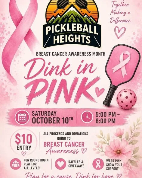Dink in Pink Breast Cancer Awareness Month