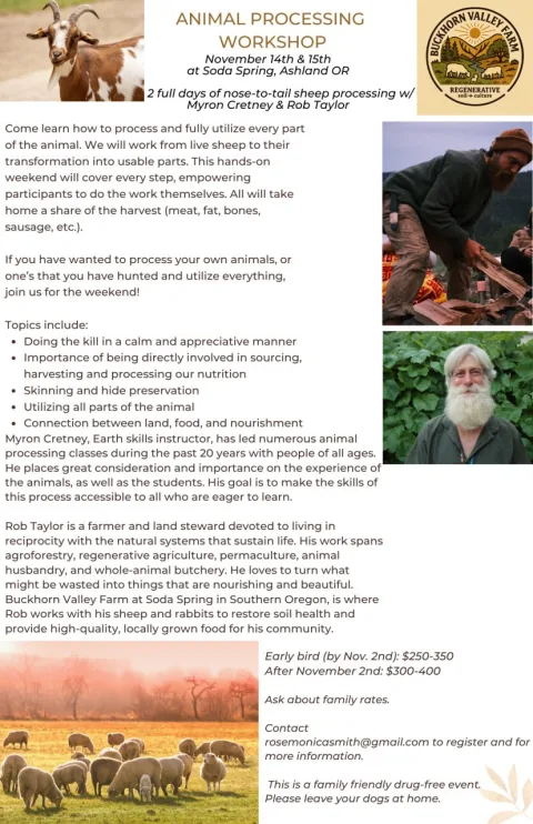 Animal Processing Workshop