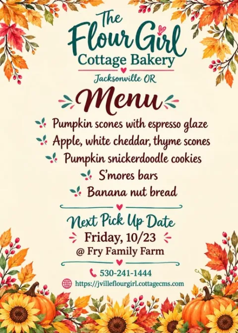 The Flour Girl Cottage Bakery Pick Up