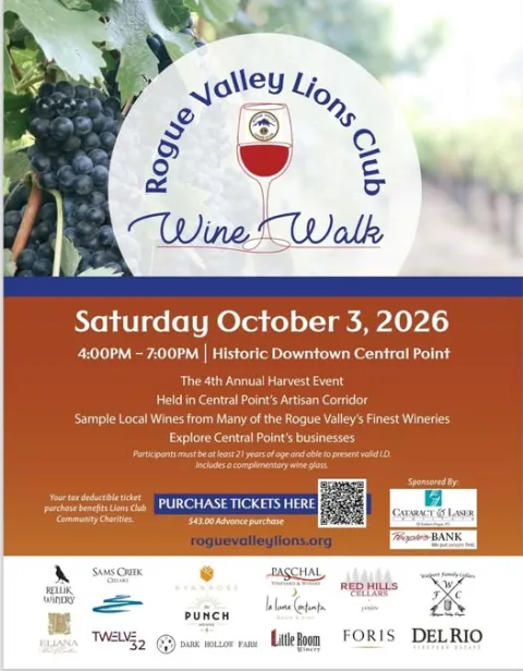 Rogue Valley Lions Club Wine Walk