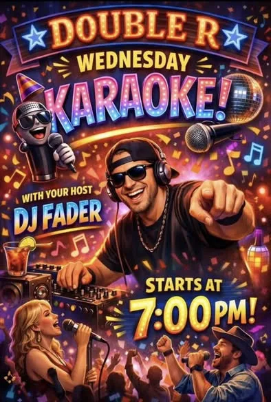 Double R Wednesday Karaoke with DJ Fader