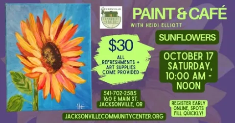 Paint & Café: Sunflowers with Heidi Elliott