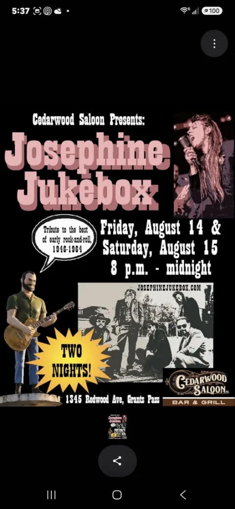 Josephine Jukebox Tribute to Early Rock and Roll