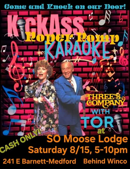 Karaoke with Three's Company at Moose Lodge