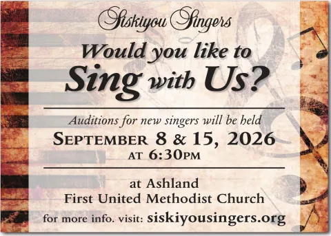 Siskiyou Singers Auditions