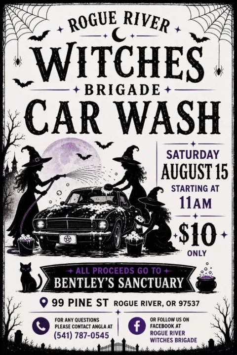 Rogue River Witches Brigade Car Wash