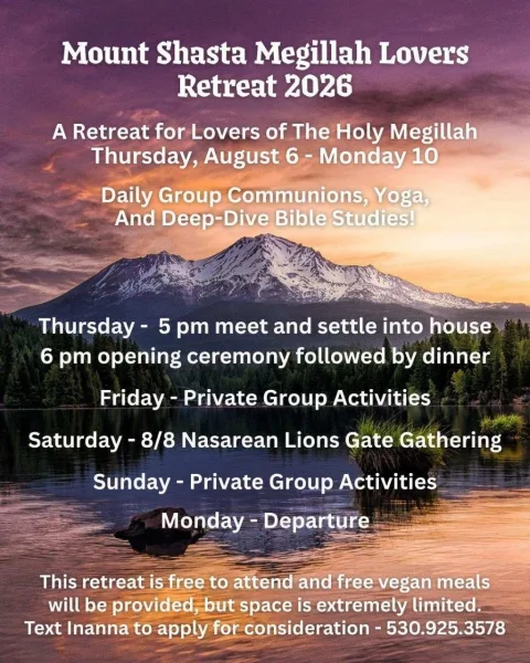 Mount Shasta Megillah Lovers Retreat 2026